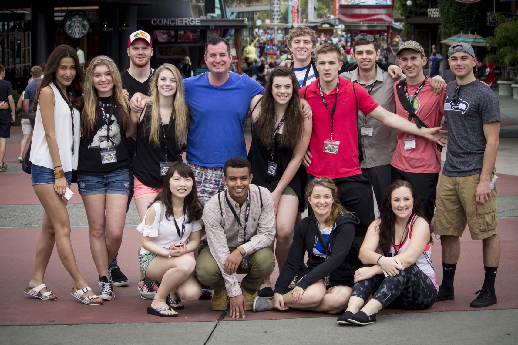 Bellevue DECA team at Universal Studios